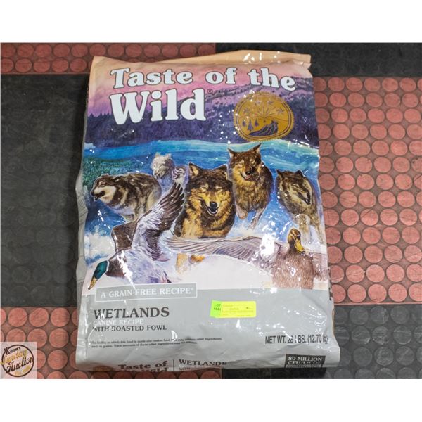 28LB TASTE OF THE WILD DOG FOOD WETLANDS
