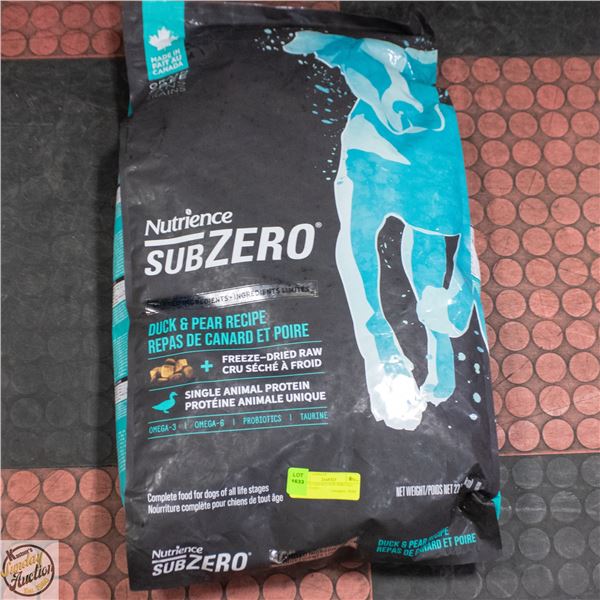 22LB NUTRIENCE SUB ZERO ALL AGES PUPPY