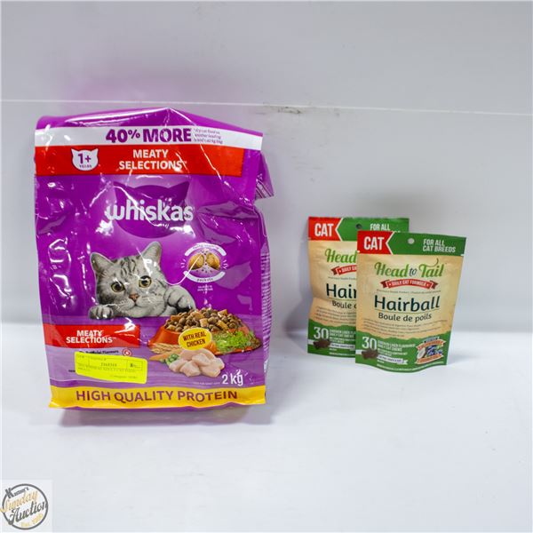 2KG WHISKAS ADULT CAT FOOD MEATY
