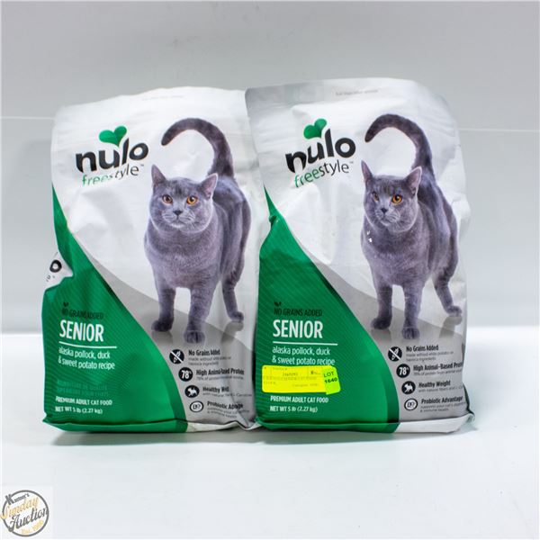 2 X 5LB NULO SENIOR CAT FOOD POLLOCK,