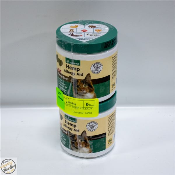 2X90G NATURVET HEMP ALLERGY AID CHEWS