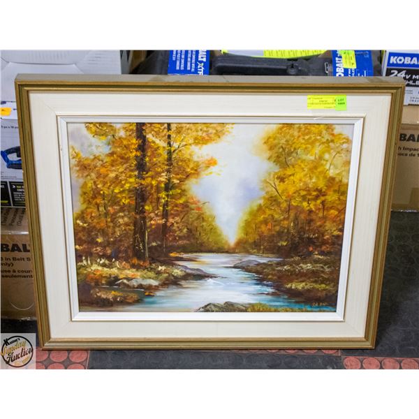 NATURE SCENE PAINTING BY PAT BELL 21.25" X 25.5"