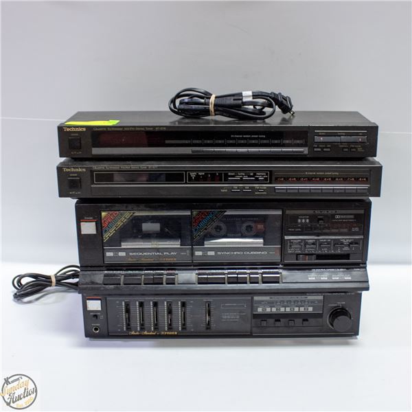 4PC FISHER+TECHNICS STEREO COMPONENTS