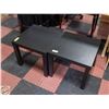 Image 1 : SET OF TWO DARK TONE SIDE TABLES