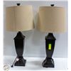 Image 1 : MATCHING PAIR OF LAMPS H-30"