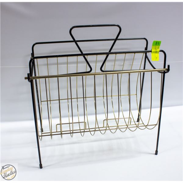 VINTAGE METAL BLACK & GOLD TONE