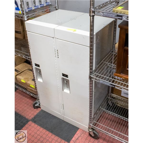 (2) HALF LOCKERS #69 AND #70 H-39.5" W-18.5" L-24"