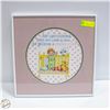 Image 1 : SHE BECOMES A GRANDMOTHER CROSS STICH IN FRAME