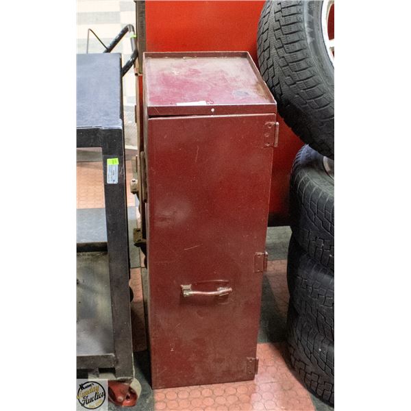 RED SMALL GARAGE CABINET