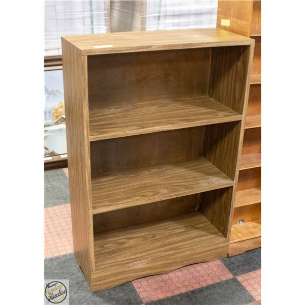 3 SHELF BOOKSHELF BROWN 44"X30"