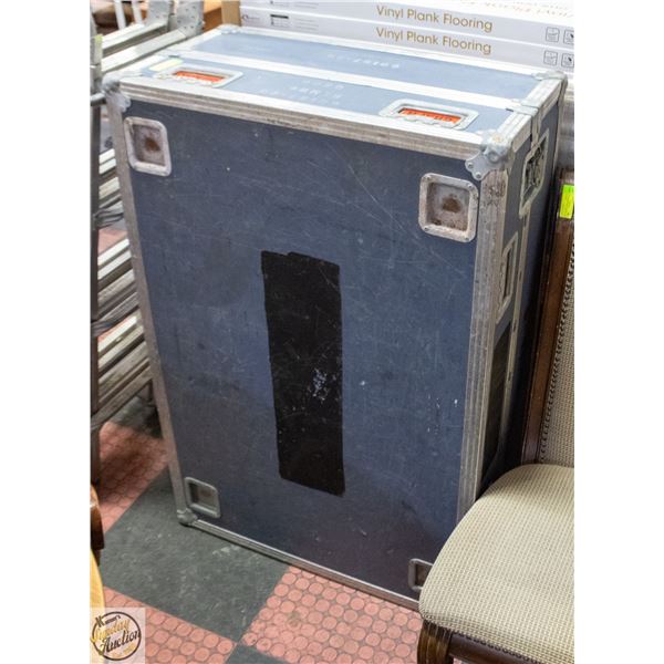 DURABLE SHIPPING CASE. SIZE 31" BY 47" BY 16"