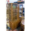 Image 1 : ESTATE WOOD+GLASS 1PC CURIO CHINA CABINET