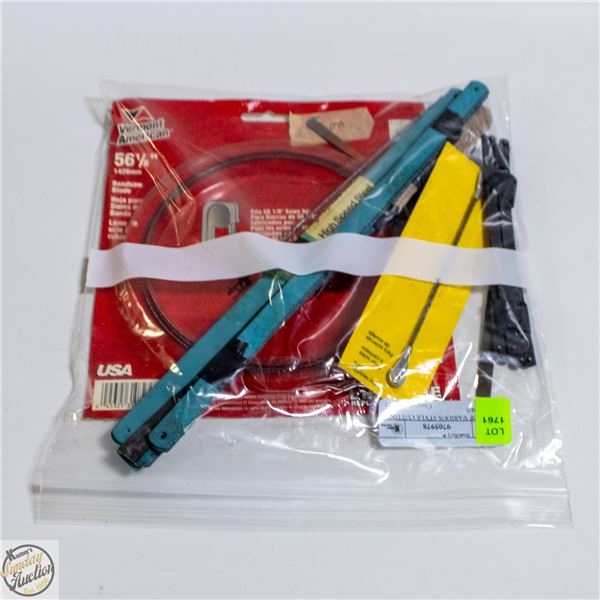 LOT OF VARIOUS STYLE CUTTING BLADES