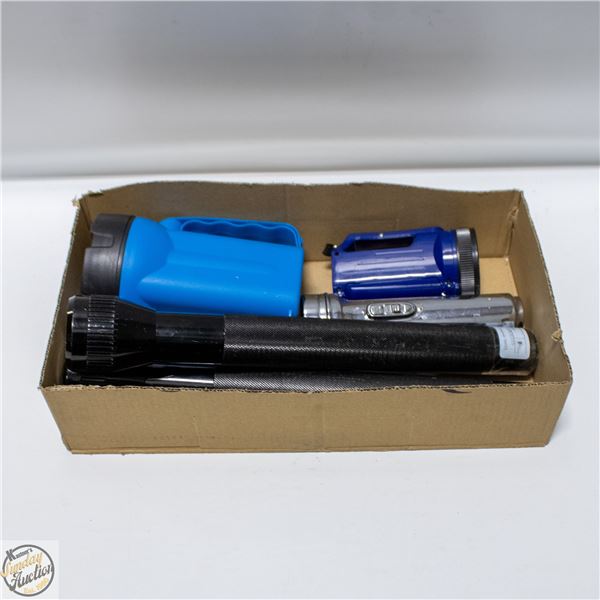 LOT OF VARIOUS FLASHLIGHTS