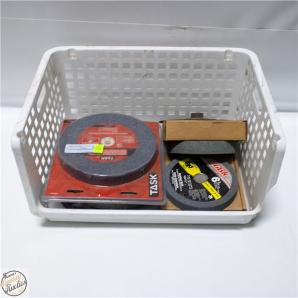 LOT OF VARIOUS GRINDER WHEELS