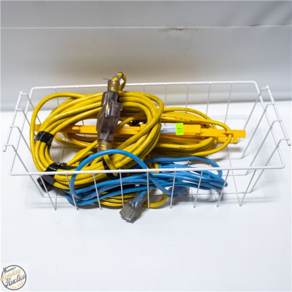 LOT OF EXTENSION CORDS
