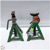 Image 1 : 2 CAR JACKS 2 TON GREEN