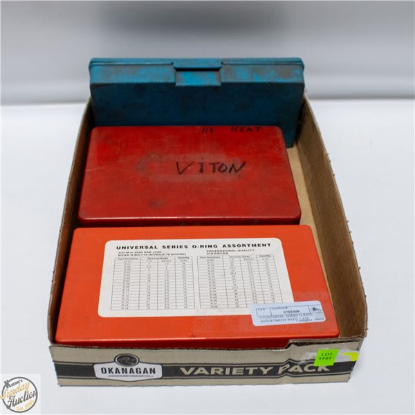 3 UNIVERSAL SERIES O-RING ASSORTMENT WITH CASE