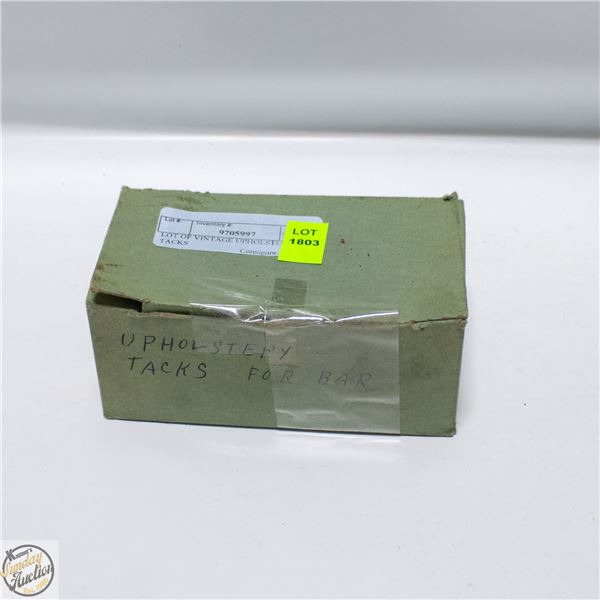 LOT OF VINTAGE UPHOLSTERY TACKS