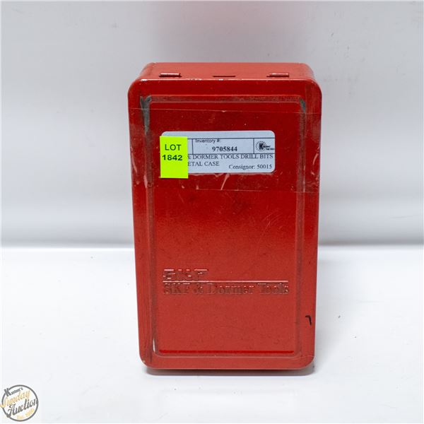 SKF & DORMER TOOLS DRILL BITS IN METAL CASE