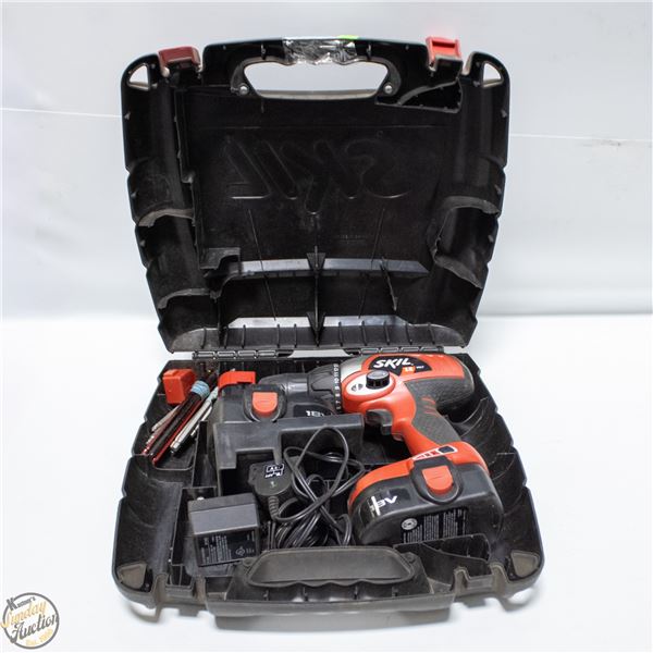 SKIL 18V DRILL/DRIVER MODEL 2866 IN CASE