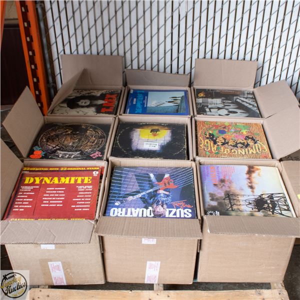 PALLET OF RECORDS: ROCK, POP, COUNTRY & MORE