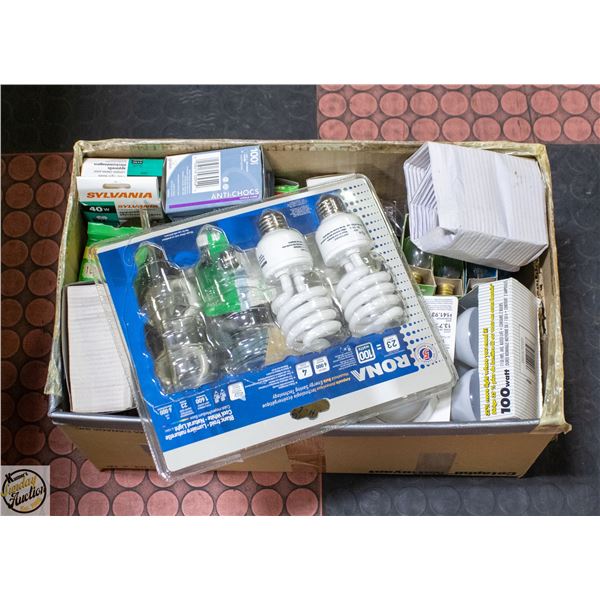 LOT OF VARIOUS LIGHT BULBS