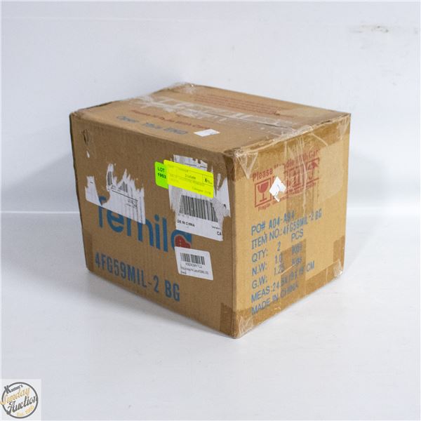 2PK 10'' GOLDTONE PENDANT LIGHTS,