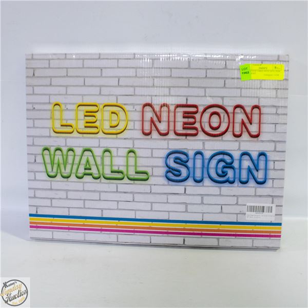 NEW GOOD VIBES NEON SIGN, PINK LED LIGHT