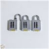 Image 1 : 3 X COMBINATION LOCKS