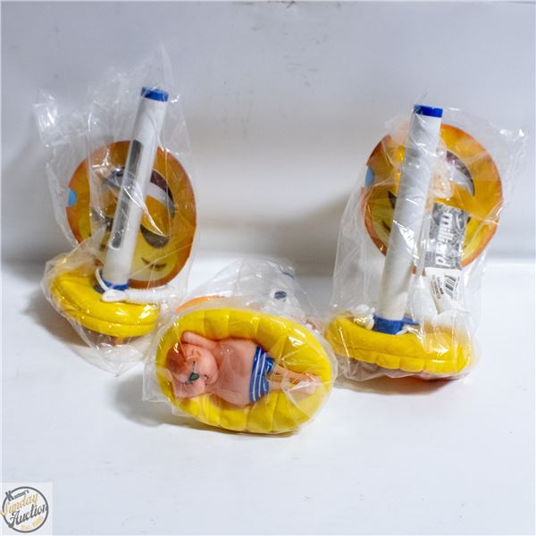 3 FAT GUY IN SHORTS FLOATING THERMOMETER FOR