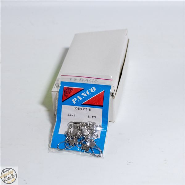 BOX 12 X 6 SIZE 1 SWIVELS
