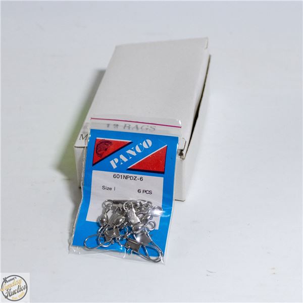 BOX 12 X 6 SIZE 1 SWIVELS