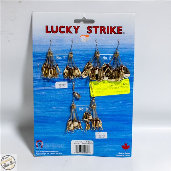 FULL CARD LUCKY STRIKE SINGLE SPINNERS