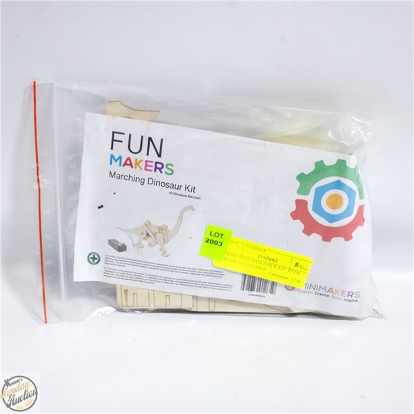 MARCHING DINOSAUR KIT WITH REMOTE CONTROL