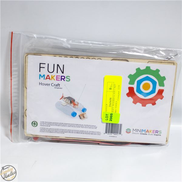 HOVERCRAFT WOODEN CRAFT KIT W/MOTORS+TOOLS