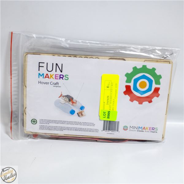 HOVERCRAFT WOODEN CRAFT KIT W/MOTORS+TOOLS