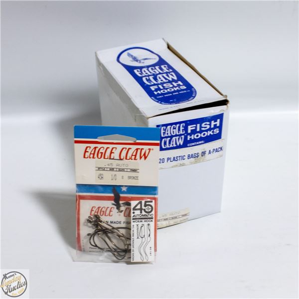 CASE OF EAGLE CLAW FISHING HOOKS