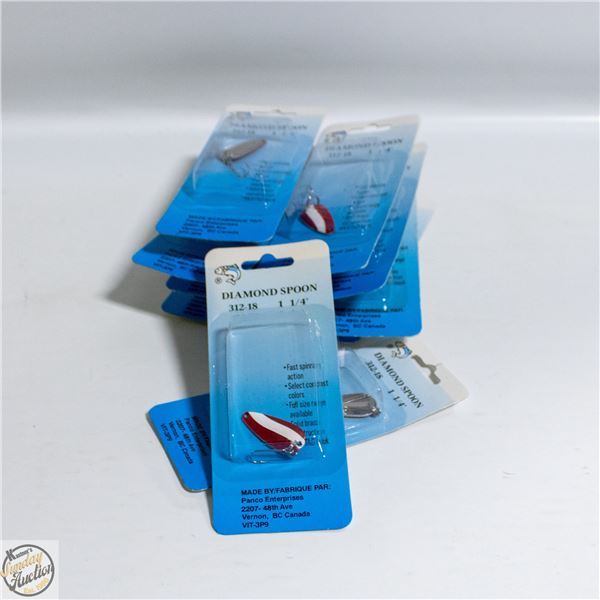 10 X DIAMOND SPOONS RED DEVIL