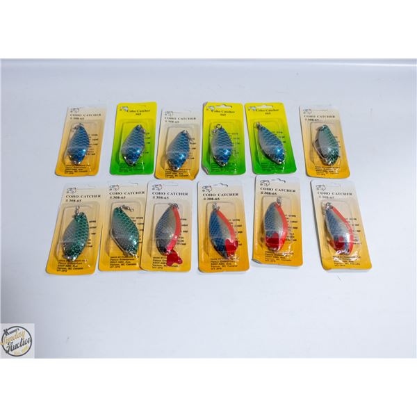 12 X SALMON AND PIKE FISHING LURES