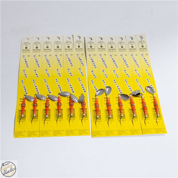 12 X DIAMOND RING SPINNER FISHING RIGS