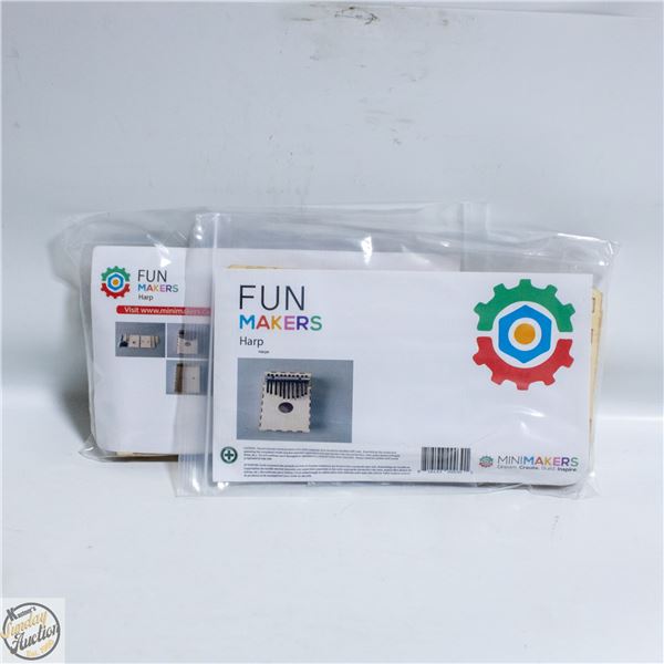 2 MUSICAL AFRICAN THUMB PIANO/HARP WOODEN CRAFT