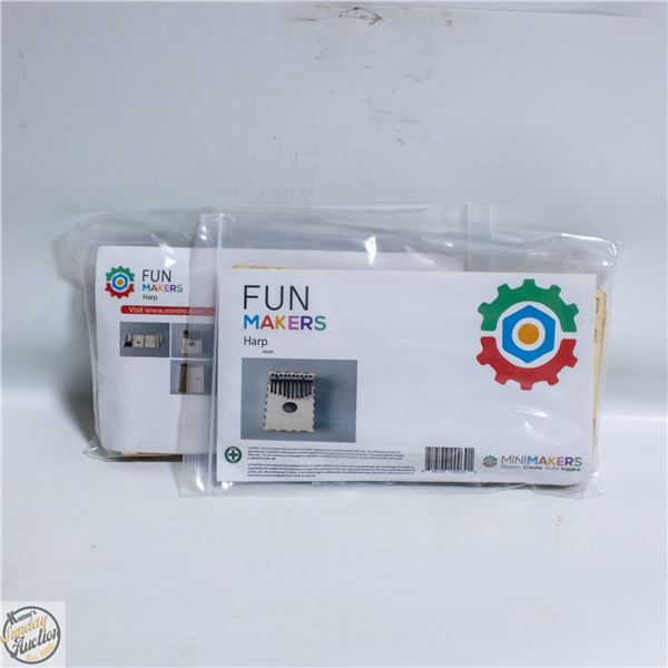 2 MUSICAL AFRICAN THUMB PIANO/HARP WOODEN CRAFT