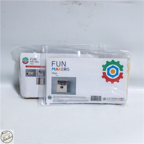 2 MUSICAL AFRICAN THUMB PIANO/HARP WOODEN CRAFT