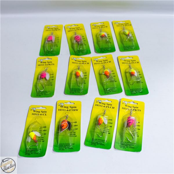 12 X WINGSPIN FISHING LURES