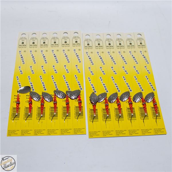 12 X DIAMOND RING SPINNER FISHING RIGS