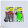 Image 1 : 2 KOKANEE TROLL FISHING RIGS L-4FT+RUBBER SNUBBERS