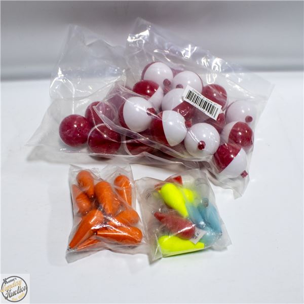 FLAT OF FISHING BOBBERS