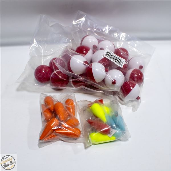 FLAT OF FISHING BOBBERS