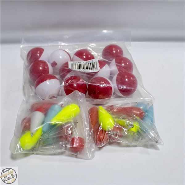 FLAT OF FISHING BOBBERS